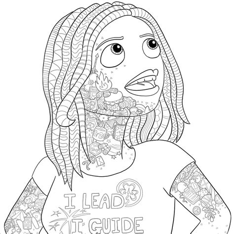 girlguiding leader member colouring page coloring pages cool