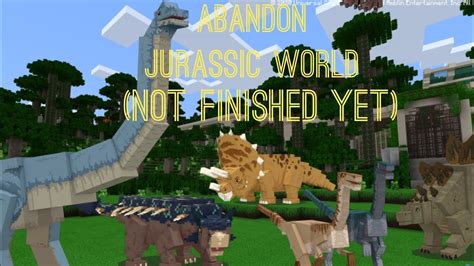 Minecraft Abandoned Jurassic World Sneak Peek Youtube