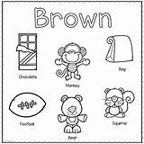 Brown Color Printable Activities Preschool Colors Worksheets Coloring Week Pages Teacherspayteachers Toddler Learning Preview sketch template