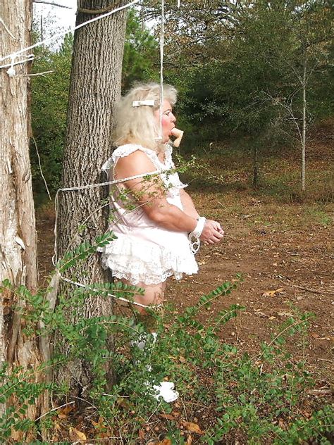 Sissy Male Pansy Tied To A Tree In Public 28 Pics Xhamster