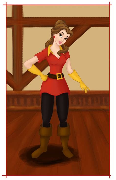 Belle As Gaston These Disney Princesses Gone Bad Look So