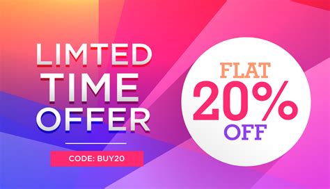 colorful limited time sale offer discount deal banner   vector art stock graphics