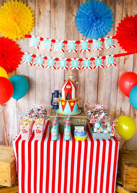 backyard carnival party theme   bells  whistles sunshine parties