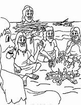 Apostle Shipwrecked Paulus Mewarnai Silas Shipwreck Sekolah Minggu Cerita Alkitab Paolo Kisah Ceria Tarso Story Coloringhome sketch template