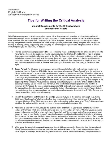 critical analysis critical analysis essay full writing guide