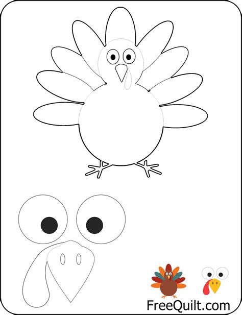 printable turkey templates printabulls printable thanksgiving