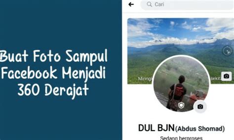 ubah foto sampul facebook bergerak  derajat genyoid