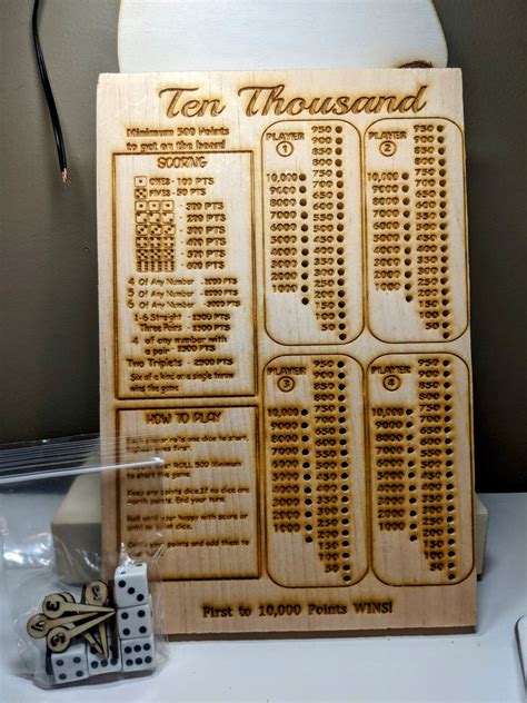 ten thousand dice game template etsy
