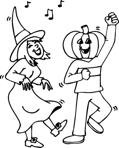 halloween party coloring page coloring book