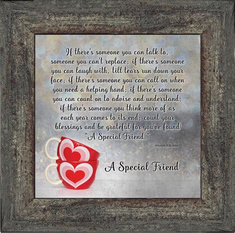 special friend picture framed poem  friendship   friend