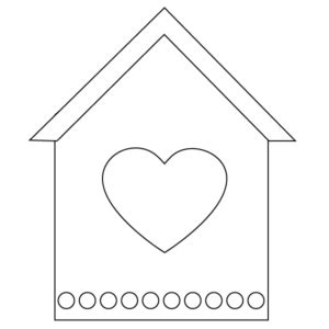 birdhouse coloring page babadoodle
