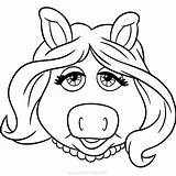 Piggy Muppets sketch template
