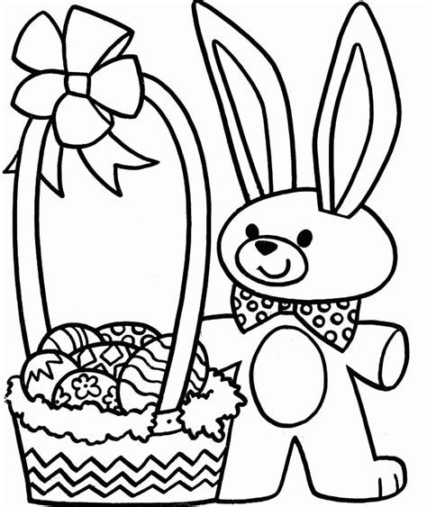 printable easter egg basket coloring pages