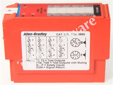 plc hardware allen bradley  ibs point safety input module  dc  ch