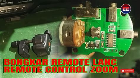 bongkar remote control zoom camcorder remote lanc youtube