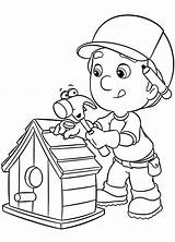 Coloring Pages Handy Mechanic Tools Manny Doctor Birdhouse Drawing Clipart Printable Getdrawings Cartoons Getcolorings Bird Library Popular Kids House sketch template