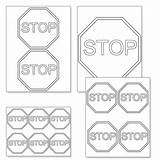 Stop Sign Printable Template Templates Printabletreats Printables Kids Signs Behavior Preschool Use Shapes Choose Board Newdesign Clip sketch template