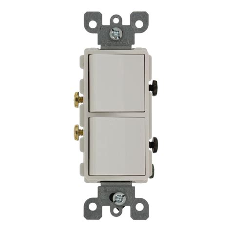 doe het zelf light switches gray  single pole rocker residential grade combination