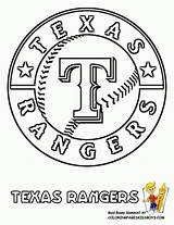 Coloring Pages Baseball Mlb Rangers Logo Cubs Texas League Chicago Major Kids Printable Book Print Clipart Sheets Red Teams Sox sketch template