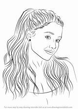Ariana Grande Coloring Pages Drawing Draw Step Singers Drawings Sketches Outline Simple Pencil Strikingly Inpiration Getdrawings Tutorials People Tutorial Learn sketch template