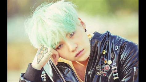 Bts Suga With Mint Hair Youtube
