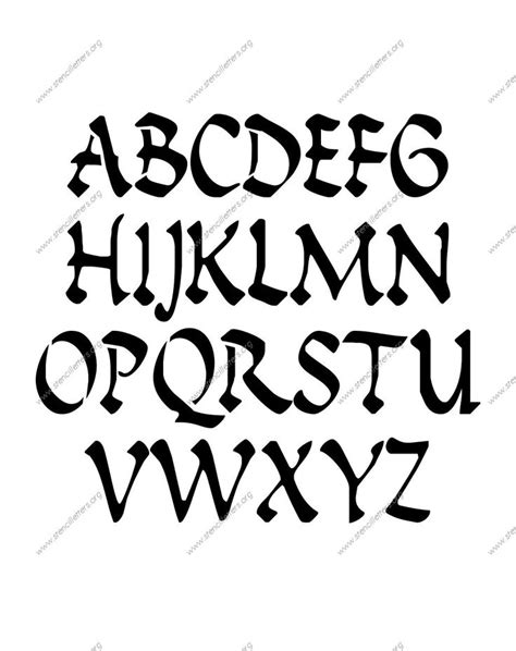 ancient roman calligraphy uppercase lowercase letter stencils