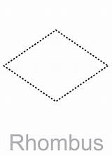 Rhombus Traceable 101activity sketch template