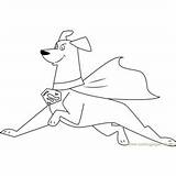 Super Krypto Coloring Dog Pages Coloringpages101 sketch template