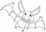 Coloring Bats Fledermaus Kostenlos Ausmalbild Preschoolers sketch template