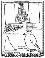 Coloring Yukon Flag Canadian Crayola Canada Territory Pages Provincial Edward Prince Island Manitoba Geography Drawing Fun Work Claritas Flags Cycle sketch template