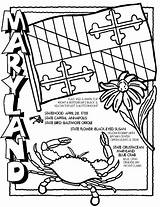 State Coloring Pages Maryland Crayola Flag Facts Color Printable Symbols Sheets Studies Social Adult Utah Flower Grade Worksheets Symbol States sketch template