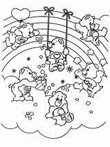 Coloring Care Bears Pages Kids Print Printable Simple Justcolor Children sketch template