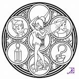 Akili Stained Tinkerbell sketch template