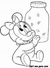Coloring Pages Disney Minnie Mouse Baby Printable Characters Print Colouring Kids Cartoon Fireflies Freekidscoloringpage Total Views Desktop Right Background Set sketch template