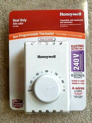 honeywell ctb thermostat manual  wire  baseboard electric  sealed  ebay