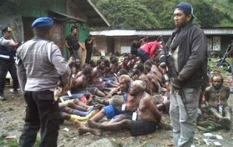 papuans flee brutal military crackdown survival