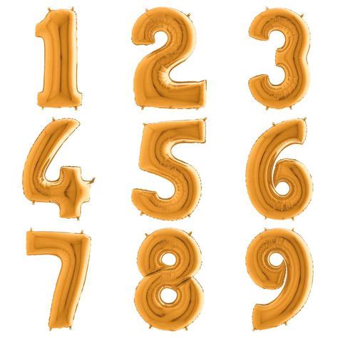 gold number balloons  original party bag company party shop uk