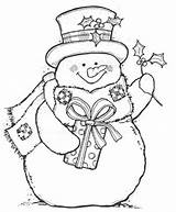 Snowman Coloring Pages Christmas Adults Patterns Color Pattern Kids Printable Printables Book Adult Colors Sheets Wood 크리스마스 Sheet 도안 Embroidery sketch template