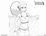 Pages Coloring Boondocks Fan Jazmine Beautiful Printable Color Kids Bettercoloring sketch template