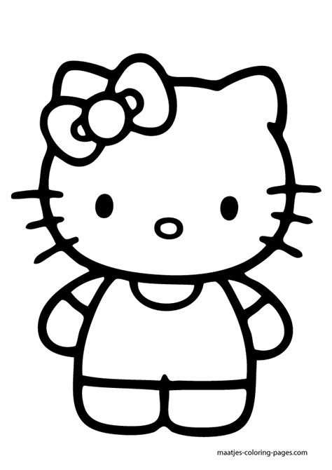 large  kitty coloring pages   print