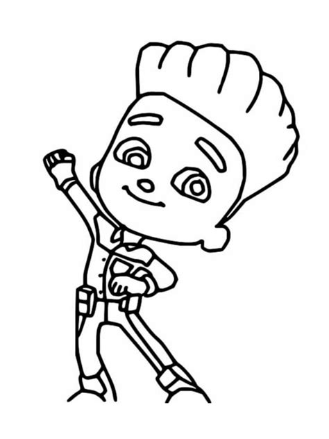 colored characters cartoons series  printable coloring pages