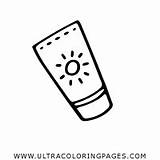 Sonnencreme Sunscreen Sun Ausmalbild Tanning Bronceador Suntan Ultracoloringpages sketch template