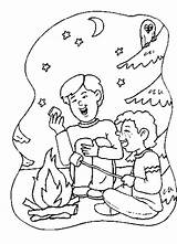 Coloring Pages Camping Preschool Clipart Popular Library Coloringhome sketch template