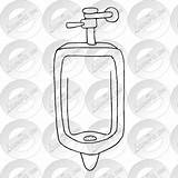 Urinal Clipart Outline Clipground Watermark Register Remove Login sketch template