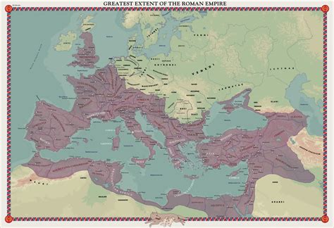 Map Of The Day The Greatest Extent Of The Roman Empire
