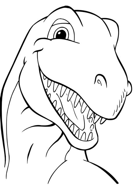 dinosaur outline drawing  getdrawings