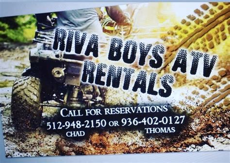 riva boys atv rentals atv rentalstours crosby tx phone number
