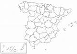 Spagna Spanje Kleurplaat Provincies Provinzen Malvorlage Disegno Provincie Spain Provinces Edupics Visiter sketch template