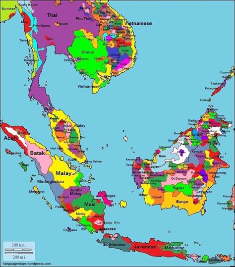 Languages Of South East Asia Language Map Map Infographic Map
