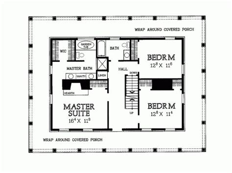unique  bedroom house plans wrap  porch  home plans design